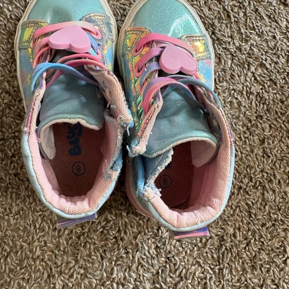 Bundle of Kids High-Top Sneakers with Pink and Blue Accents - Picture 15 of 15